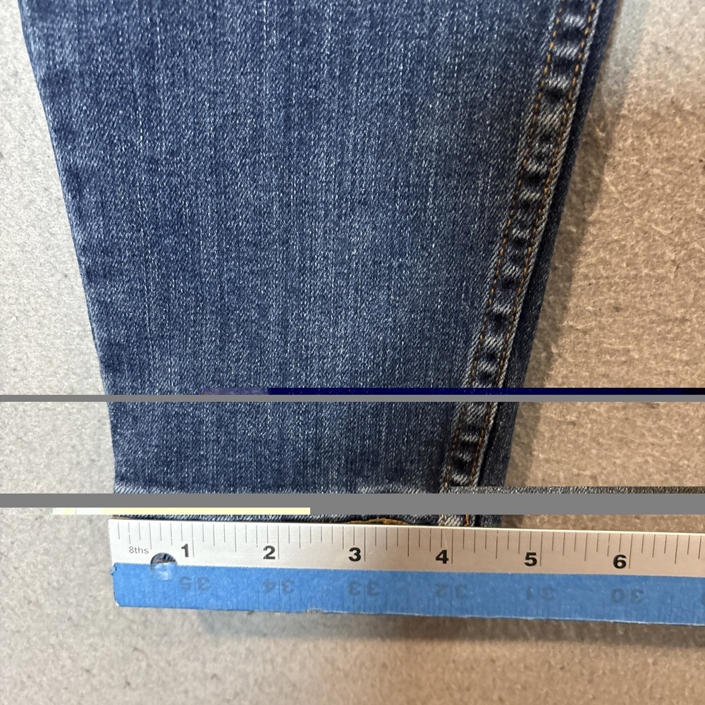 Duluth Trading Women' Jeans Slim Ankle Blue Denim High Rise Size 6 Regular - Picture 8 of 10